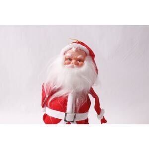1960s Vintage Santa Claus Hanging Figure 10" Doll Japan Christmas Decor